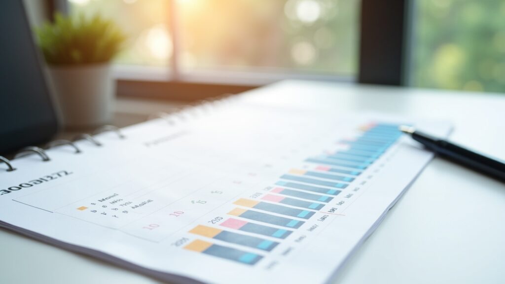 Calendar showing varying income amounts throughout months