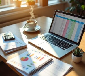 Freelancer organizing irregular income and business expenses